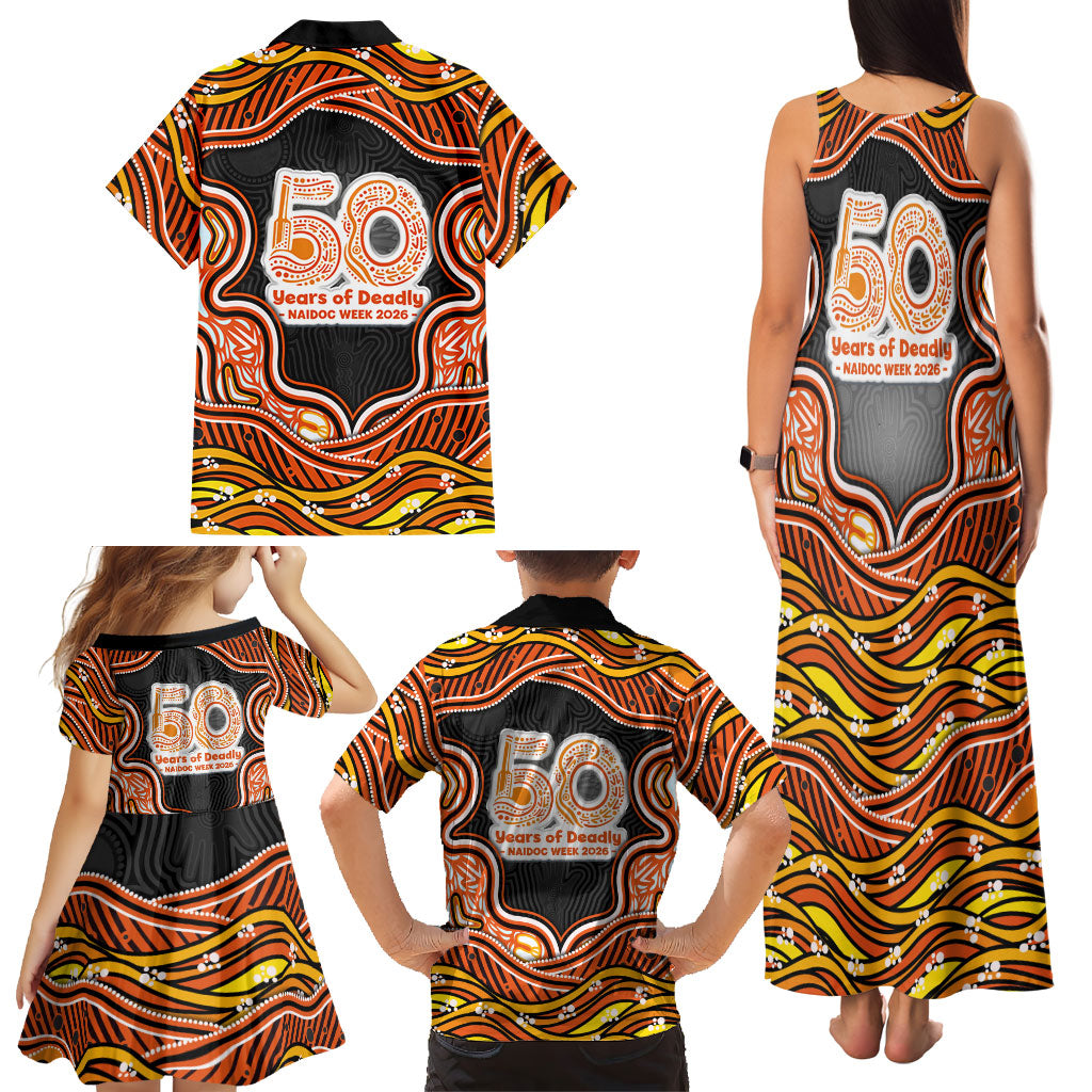 Perth Scorchers NAIDOC Week 2026 Family Matching Tank Maxi Dress and Hawaiian Shirt Aboriginal Indigenous - 50 Years of Deadly