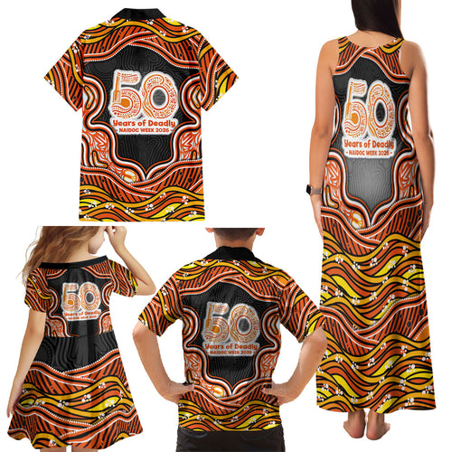 Perth Scorchers NAIDOC Week 2026 Family Matching Tank Maxi Dress and Hawaiian Shirt Aboriginal Indigenous - 50 Years of Deadly