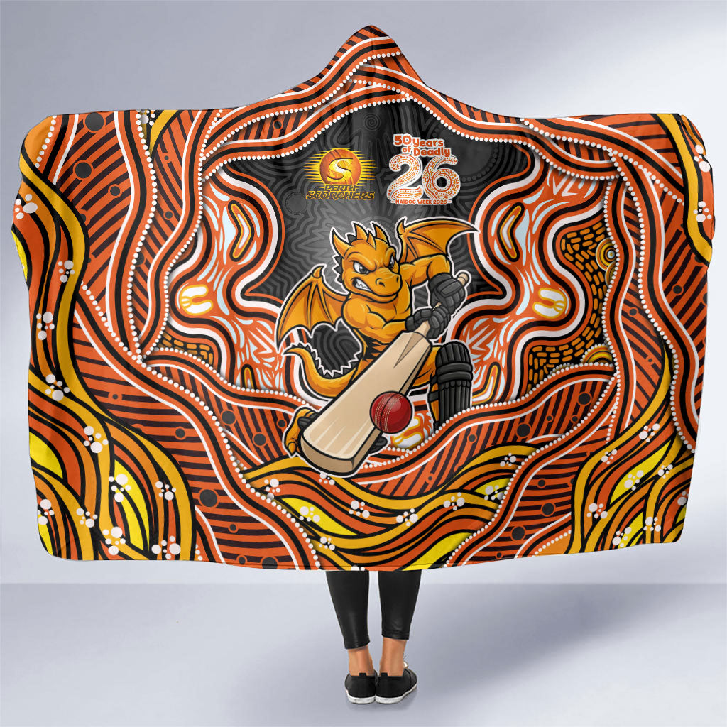 Perth Scorchers NAIDOC Week 2026 Hooded Blanket Aboriginal Indigenous - 50 Years of Deadly