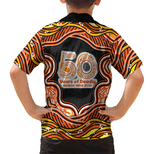 Perth Scorchers NAIDOC Week 2026 Kid Hawaiian Shirt Aboriginal Indigenous - 50 Years of Deadly