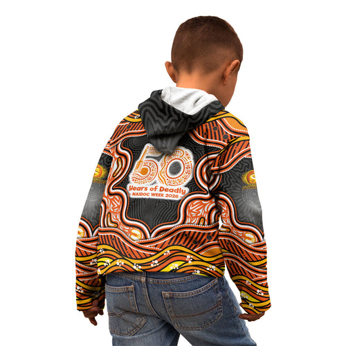 Perth Scorchers NAIDOC Week 2026 Kid Hoodie Aboriginal Indigenous - 50 Years of Deadly
