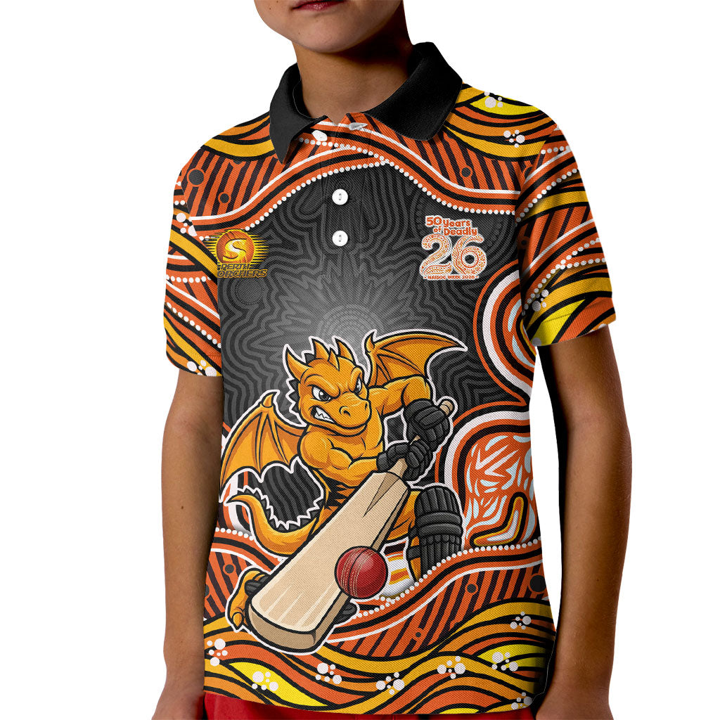 Perth Scorchers NAIDOC Week 2026 Kid Polo Shirt Aboriginal Indigenous - 50 Years of Deadly