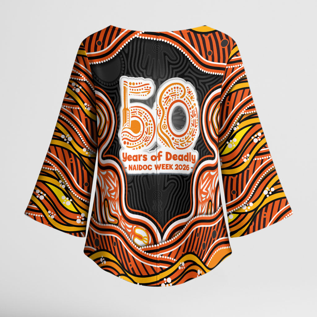 Perth Scorchers NAIDOC Week 2026 Kimono Sleeve Blouse Aboriginal Indigenous - 50 Years of Deadly