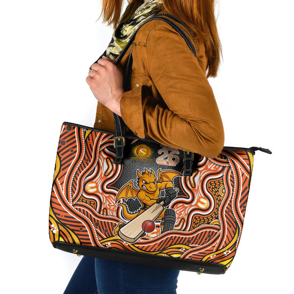 Perth Scorchers NAIDOC Week 2026 Leather Tote Bag Aboriginal Indigenous - 50 Years of Deadly