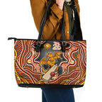 Perth Scorchers NAIDOC Week 2026 Leather Tote Bag Aboriginal Indigenous - 50 Years of Deadly