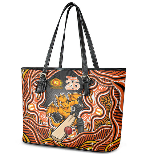 Perth Scorchers NAIDOC Week 2026 Leather Tote Bag Aboriginal Indigenous - 50 Years of Deadly