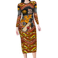 Perth Scorchers NAIDOC Week 2026 Long Sleeve Bodycon Dress Aboriginal Indigenous - 50 Years of Deadly