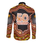 Perth Scorchers NAIDOC Week 2026 Long Sleeve Button Shirt Aboriginal Indigenous - 50 Years of Deadly