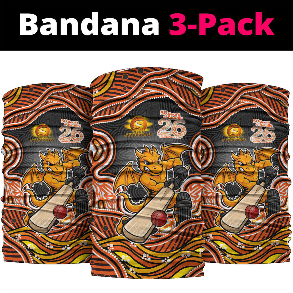 Perth Scorchers NAIDOC Week 2026 Neck Gaiter Aboriginal Indigenous - 50 Years of Deadly