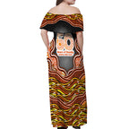Perth Scorchers NAIDOC Week 2026 Off Shoulder Maxi Dress Aboriginal Indigenous - 50 Years of Deadly