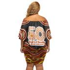 Perth Scorchers NAIDOC Week 2026 Off Shoulder Short Dress Aboriginal Indigenous - 50 Years of Deadly