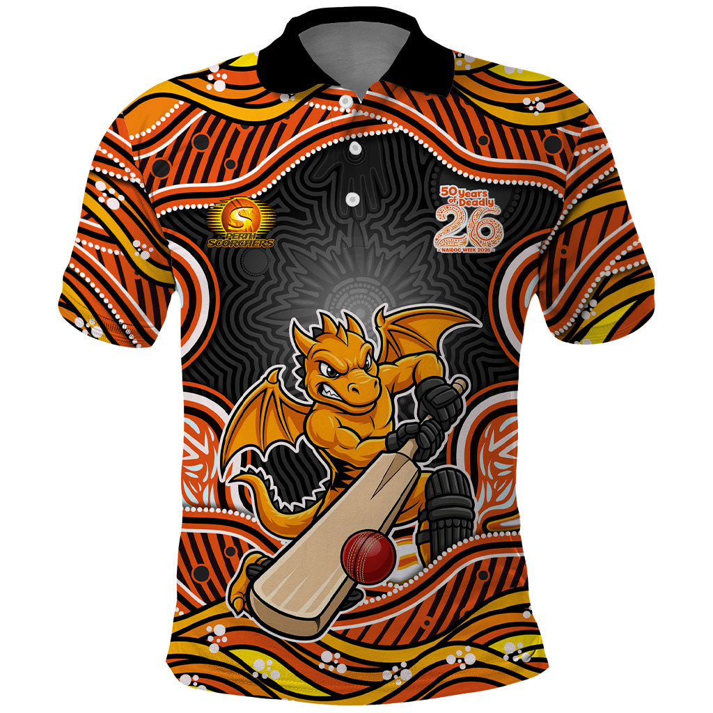 Perth Scorchers NAIDOC Week 2026 Polo Shirt Aboriginal Indigenous - 50 Years of Deadly