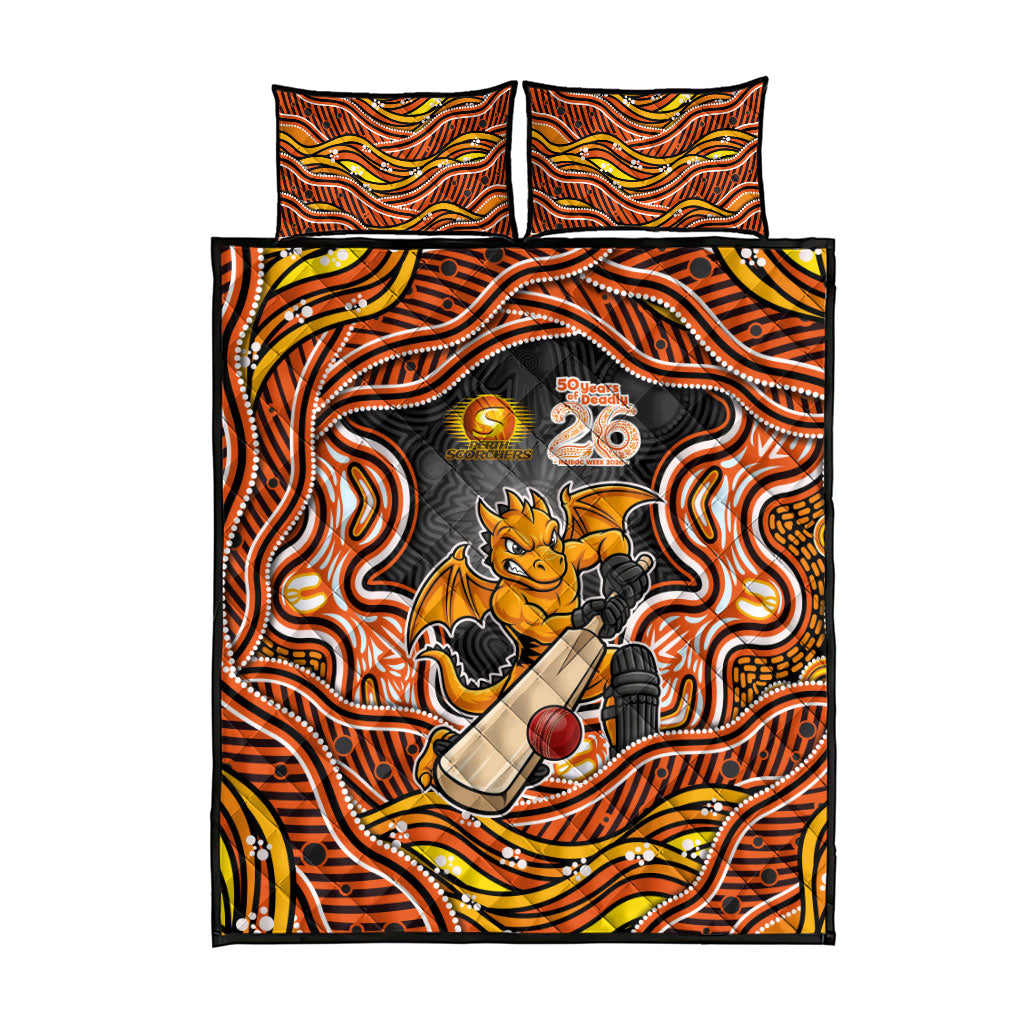 Perth Scorchers NAIDOC Week 2026 Quilt Bed Set Aboriginal Indigenous - 50 Years of Deadly