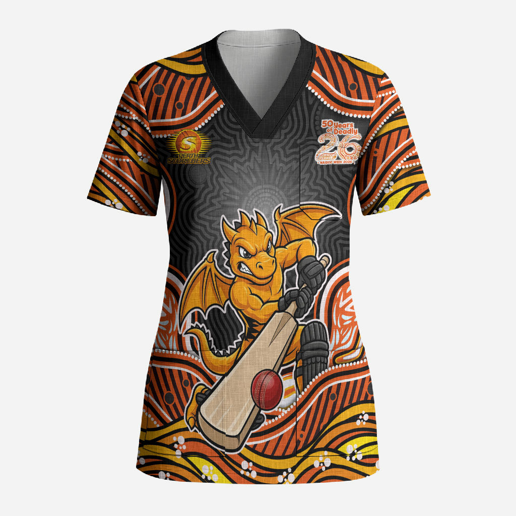 Perth Scorchers NAIDOC Week 2026 Scrub Top Aboriginal Indigenous - 50 Years of Deadly