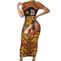 Perth Scorchers NAIDOC Week 2026 Short Sleeve Bodycon Dress Aboriginal Indigenous - 50 Years of Deadly