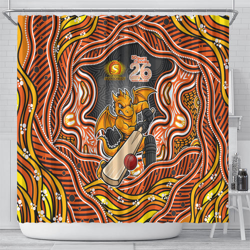 Perth Scorchers NAIDOC Week 2026 Shower Curtain Aboriginal Indigenous - 50 Years of Deadly