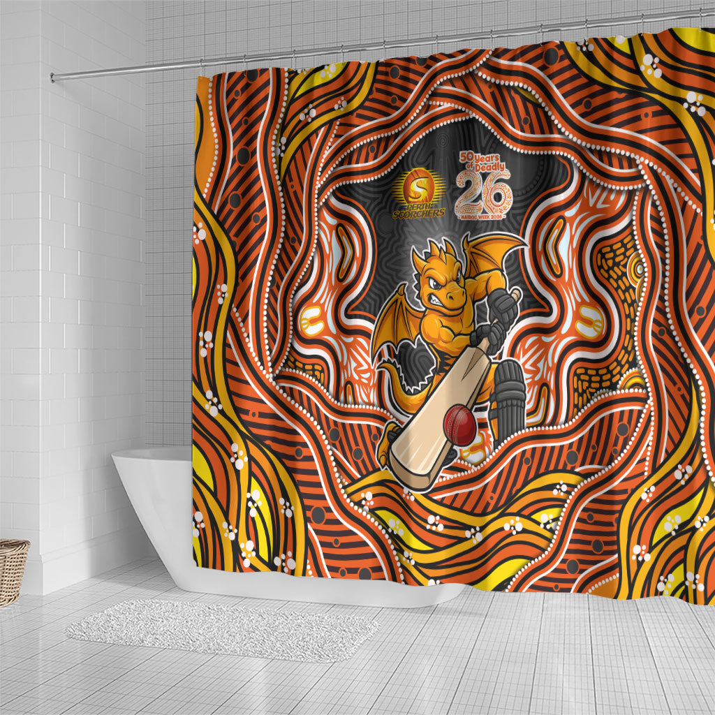 Perth Scorchers NAIDOC Week 2026 Shower Curtain Aboriginal Indigenous - 50 Years of Deadly