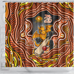 Perth Scorchers NAIDOC Week 2026 Shower Curtain Aboriginal Indigenous - 50 Years of Deadly
