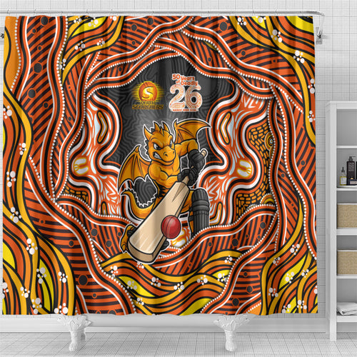 Perth Scorchers NAIDOC Week 2026 Shower Curtain Aboriginal Indigenous - 50 Years of Deadly