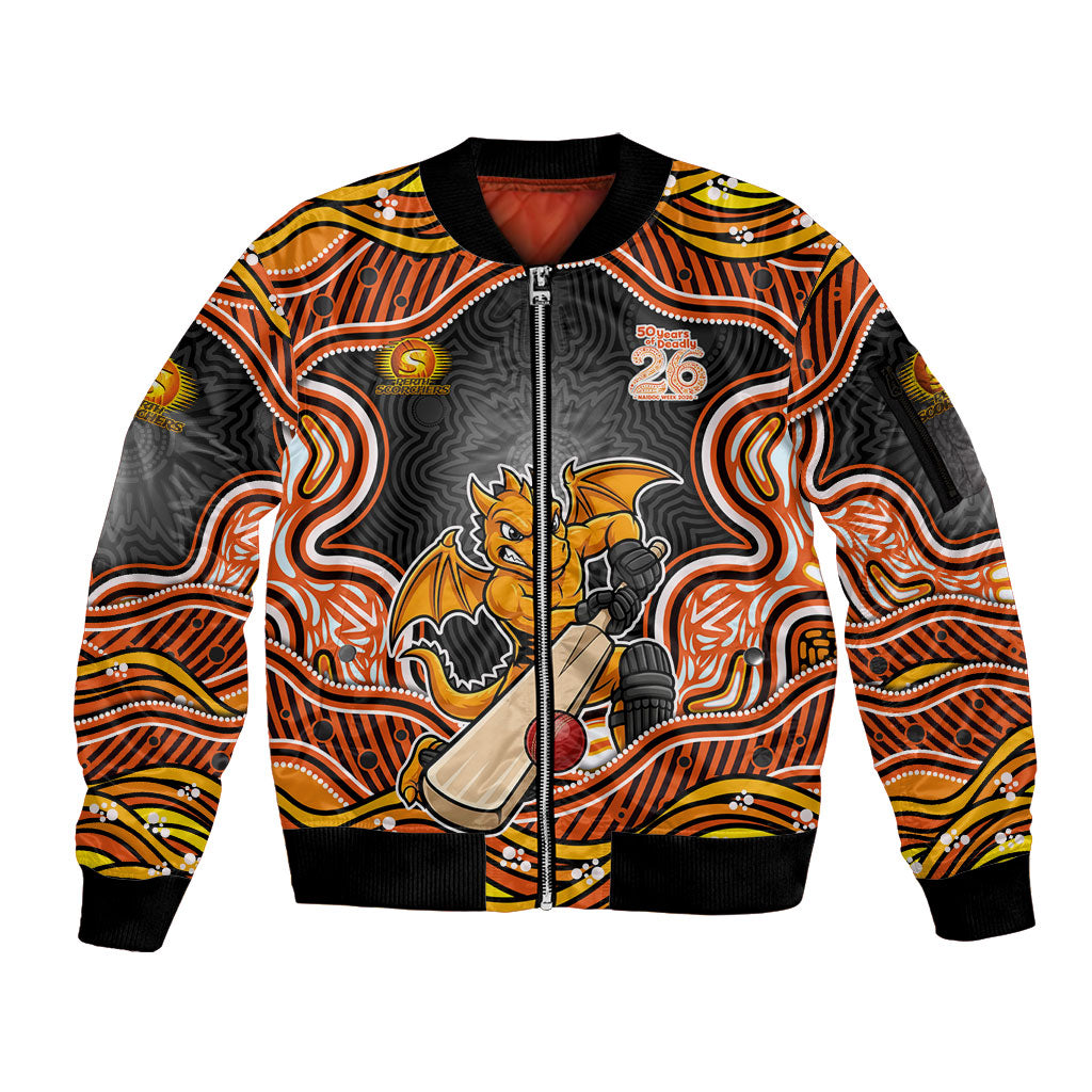 Perth Scorchers NAIDOC Week 2026 Sleeve Zip Bomber Jacket Aboriginal Indigenous - 50 Years of Deadly
