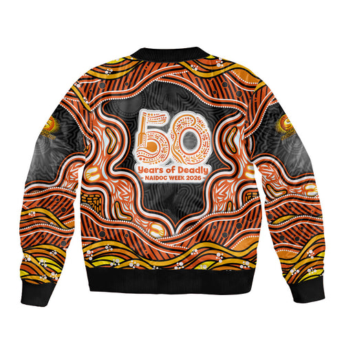 Perth Scorchers NAIDOC Week 2026 Sleeve Zip Bomber Jacket Aboriginal Indigenous - 50 Years of Deadly