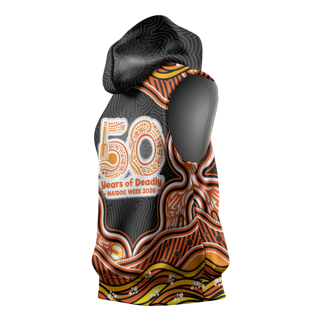 Perth Scorchers NAIDOC Week 2026 Sleeveless Hoodie Aboriginal Indigenous - 50 Years of Deadly