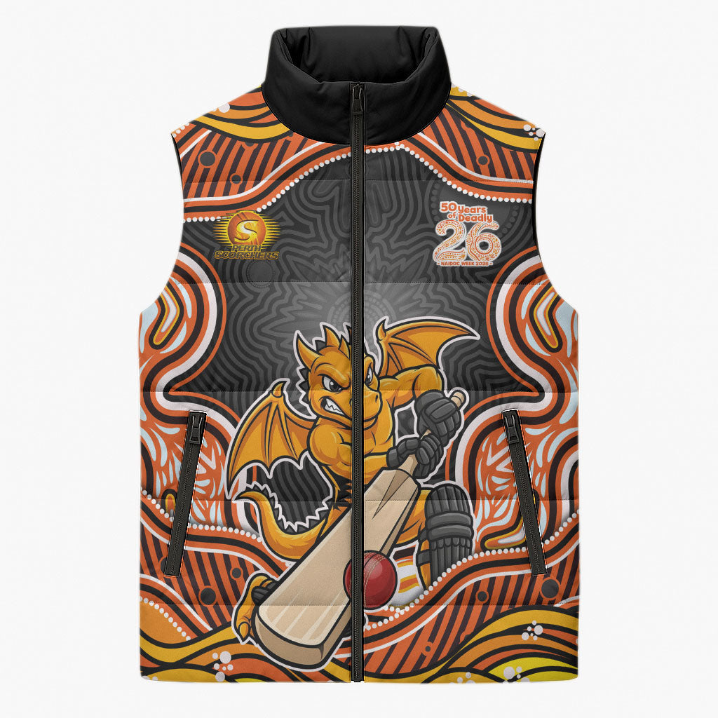 Perth Scorchers NAIDOC Week 2026 Sleeveless Puffer Jacket Aboriginal Indigenous - 50 Years of Deadly