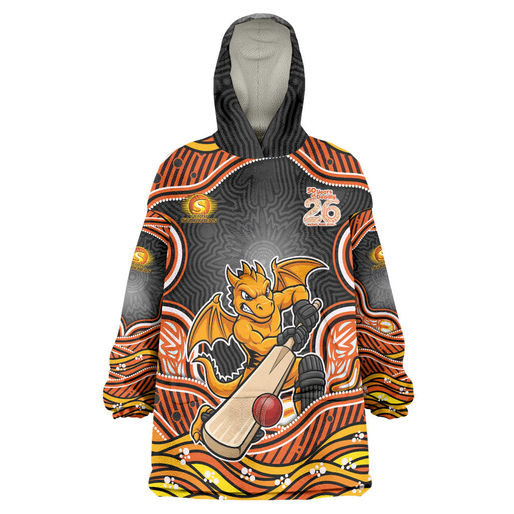Perth Scorchers NAIDOC Week 2026 Wearable Blanket Hoodie Aboriginal Indigenous - 50 Years of Deadly