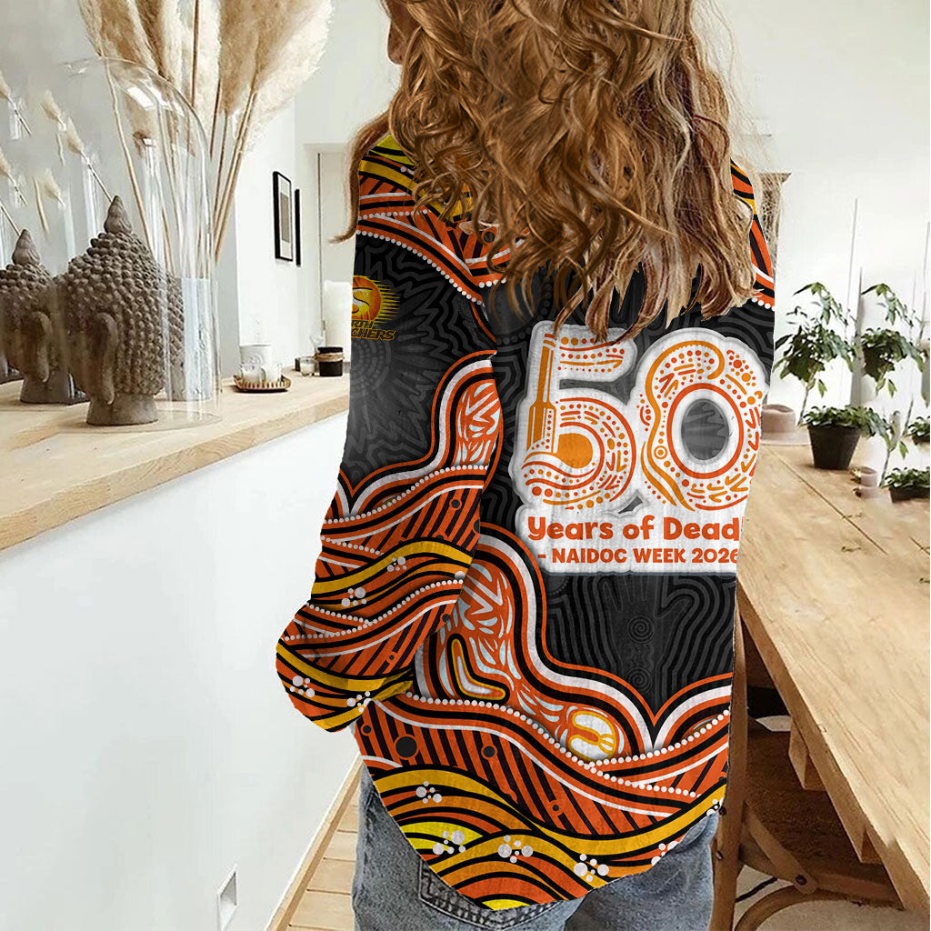 Perth Scorchers NAIDOC Week 2026 Women Casual Shirt Aboriginal Indigenous - 50 Years of Deadly