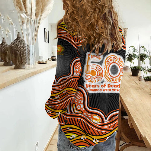 Perth Scorchers NAIDOC Week 2026 Women Casual Shirt Aboriginal Indigenous - 50 Years of Deadly