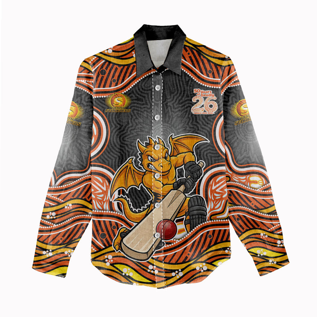 Perth Scorchers NAIDOC Week 2026 Women Casual Shirt Aboriginal Indigenous - 50 Years of Deadly