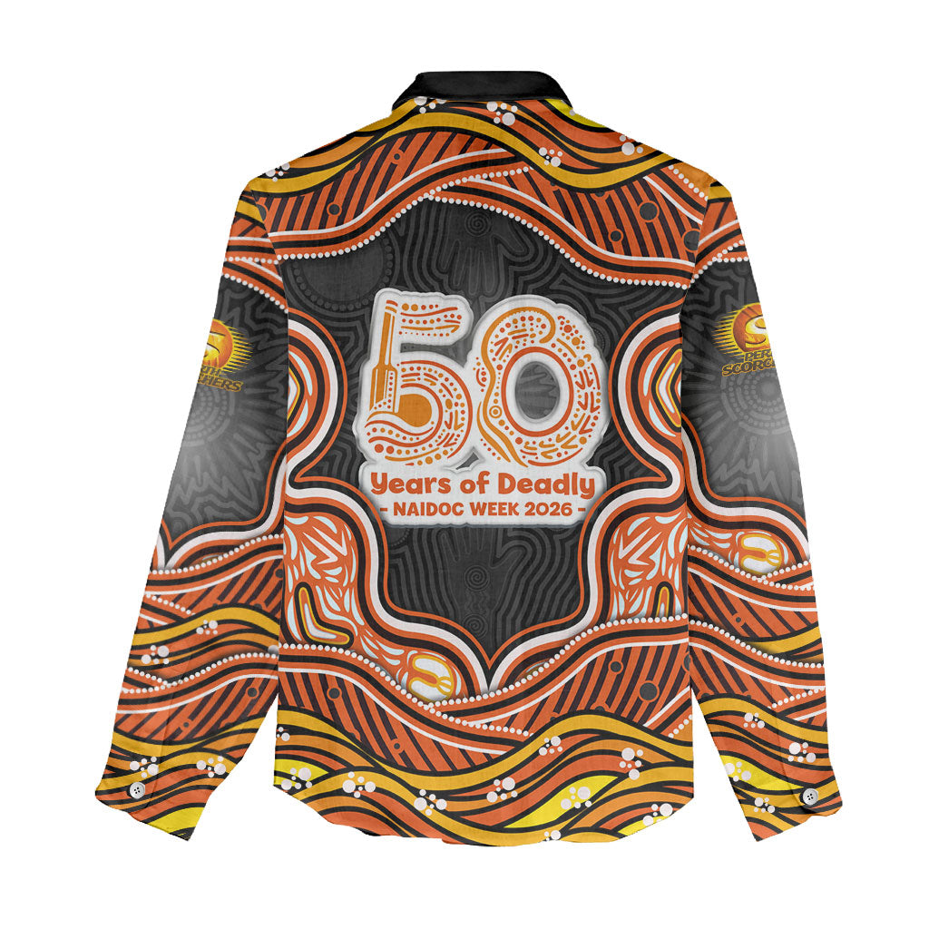 Perth Scorchers NAIDOC Week 2026 Women Casual Shirt Aboriginal Indigenous - 50 Years of Deadly