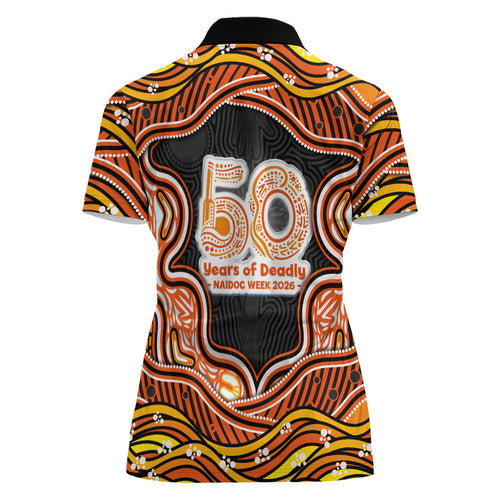 Perth Scorchers NAIDOC Week 2026 Women Polo Shirt Aboriginal Indigenous - 50 Years of Deadly