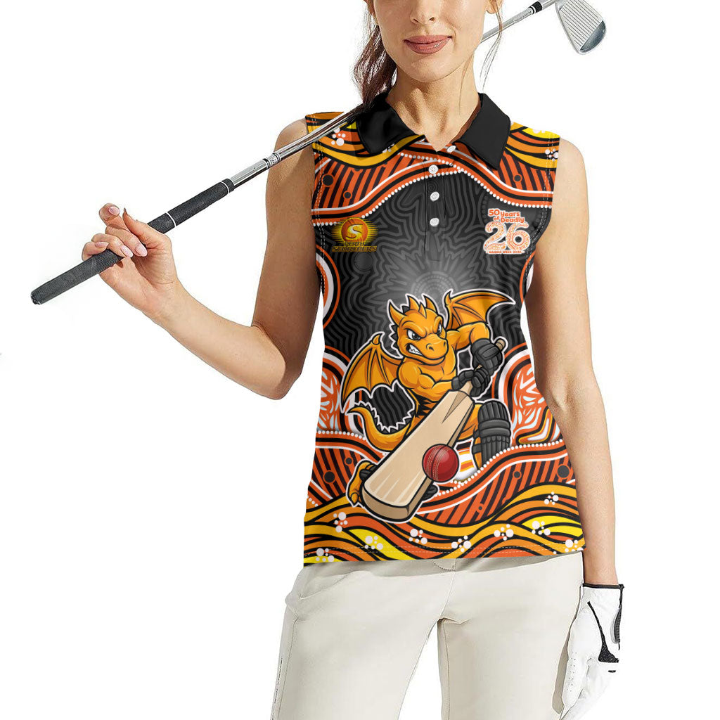 Perth Scorchers NAIDOC Week 2026 Women Sleeveless Polo Shirt Aboriginal Indigenous - 50 Years of Deadly
