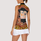 Perth Scorchers NAIDOC Week 2026 Women Sleeveless Polo Shirt Aboriginal Indigenous - 50 Years of Deadly