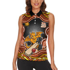 Perth Scorchers NAIDOC Week 2026 Women Sleeveless Polo Shirt Aboriginal Indigenous - 50 Years of Deadly