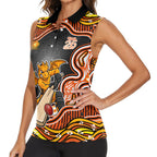 Perth Scorchers NAIDOC Week 2026 Women Sleeveless Polo Shirt Aboriginal Indigenous - 50 Years of Deadly