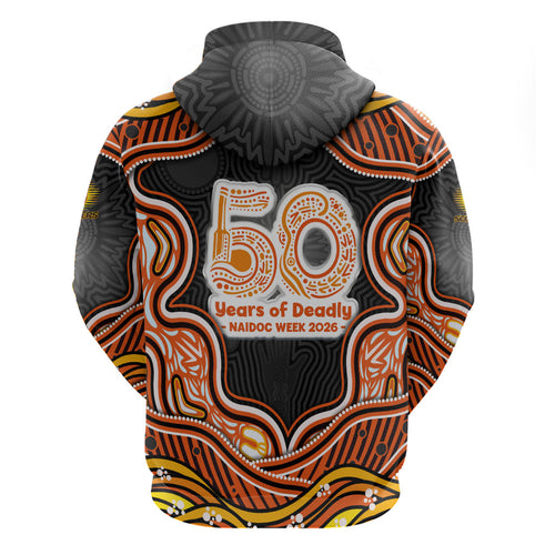 Perth Scorchers NAIDOC Week 2026 Zip Hoodie Aboriginal Indigenous - 50 Years of Deadly