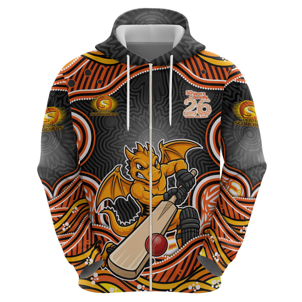 Perth Scorchers NAIDOC Week 2026 Zip Hoodie Aboriginal Indigenous - 50 Years of Deadly