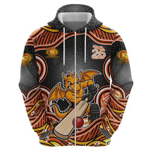 Perth Scorchers NAIDOC Week 2026 Zip Hoodie Aboriginal Indigenous - 50 Years of Deadly