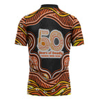 Perth Scorchers NAIDOC Week 2026 Zipper Polo Shirt Aboriginal Indigenous - 50 Years of Deadly