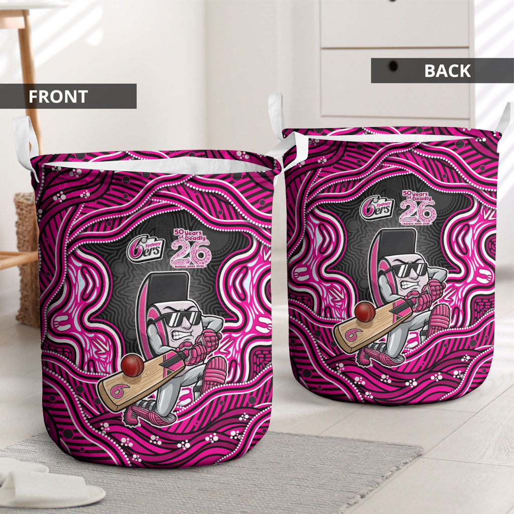 Sydney Sixers NAIDOC Week 2026 Laundry Basket Aboriginal Indigenous - 50 Years of Deadly