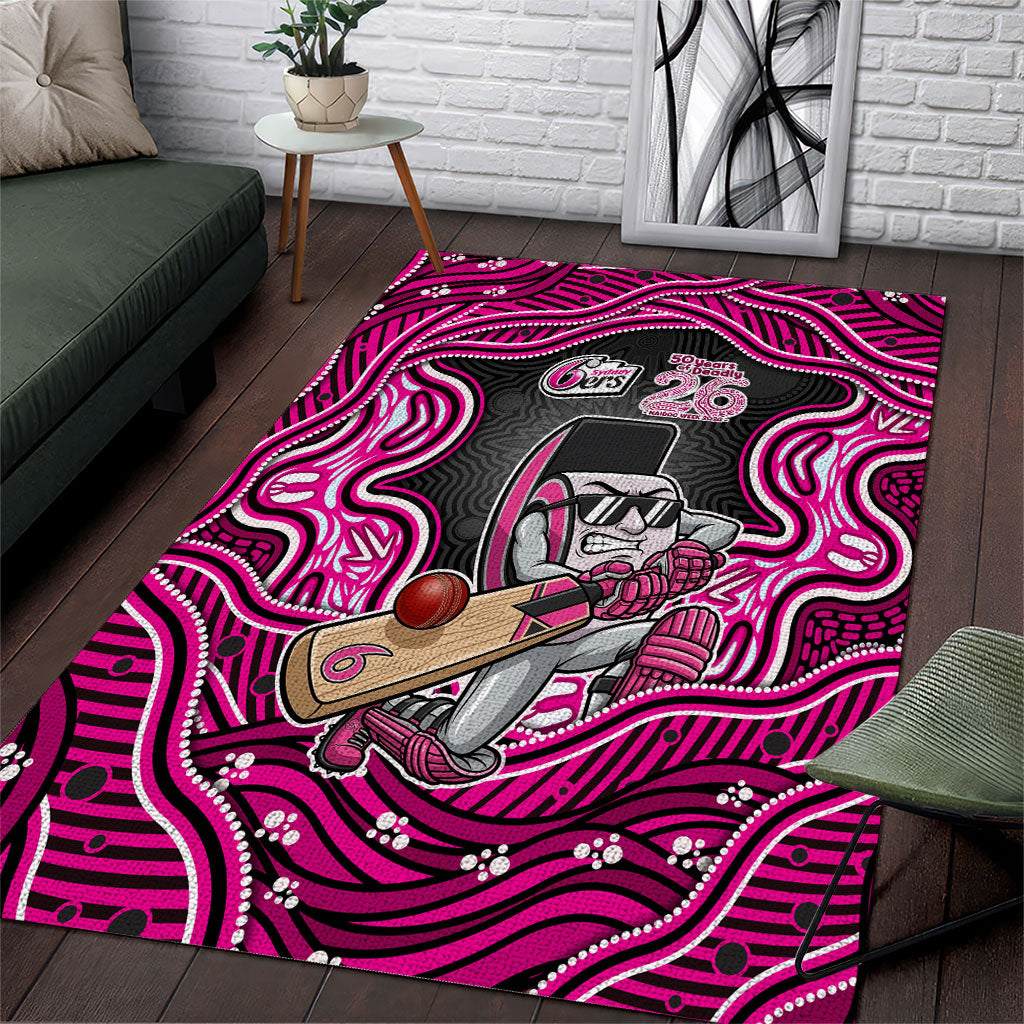 Sydney Sixers NAIDOC Week 2026 Area Rug Aboriginal Indigenous - 50 Years of Deadly