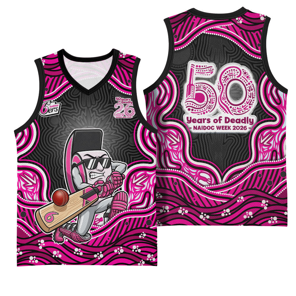 Sydney Sixers NAIDOC Week 2026 Basketball Jersey Aboriginal Indigenous - 50 Years of Deadly