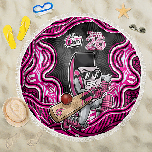 Sydney Sixers NAIDOC Week 2026 Beach Blanket Aboriginal Indigenous - 50 Years of Deadly