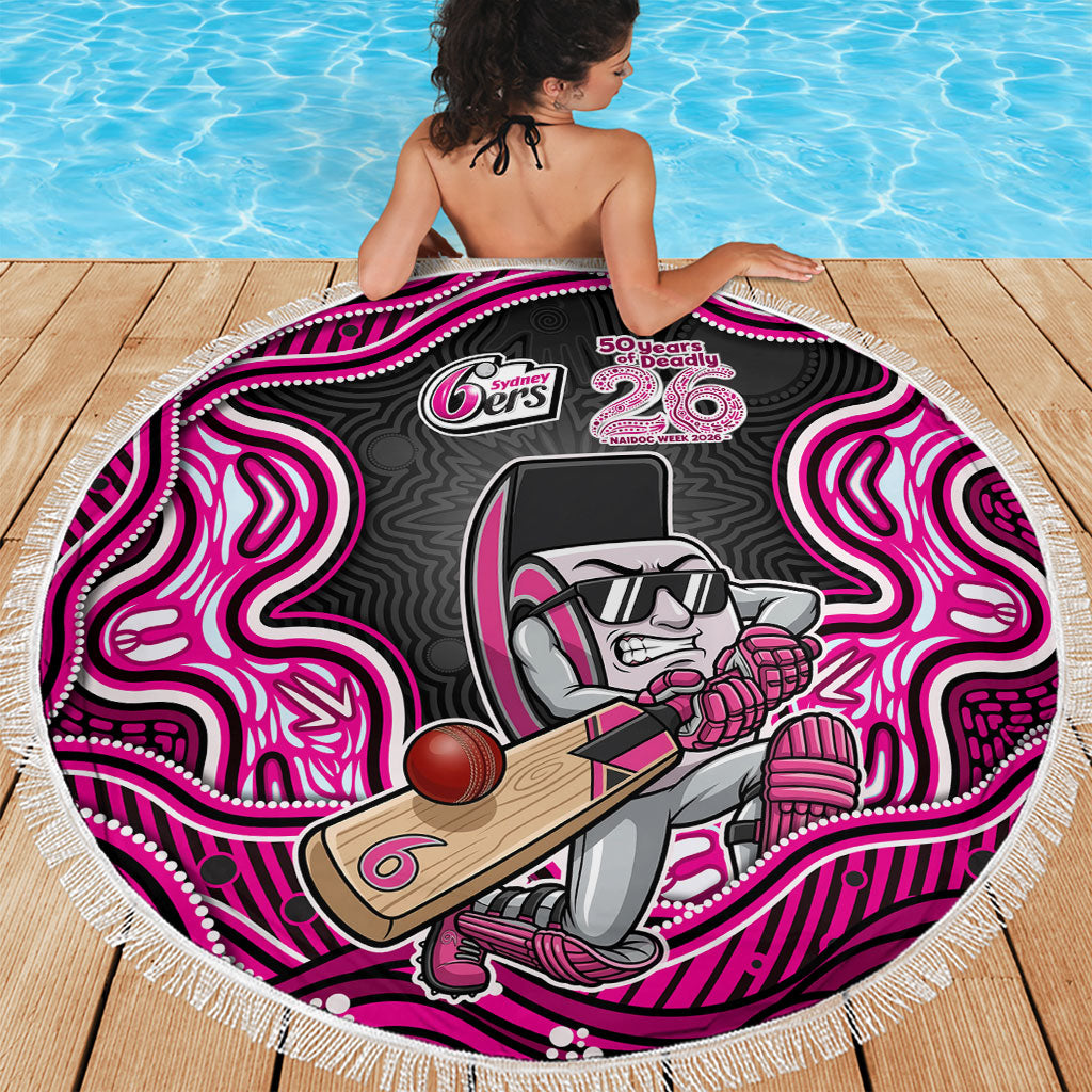 Sydney Sixers NAIDOC Week 2026 Beach Blanket Aboriginal Indigenous - 50 Years of Deadly