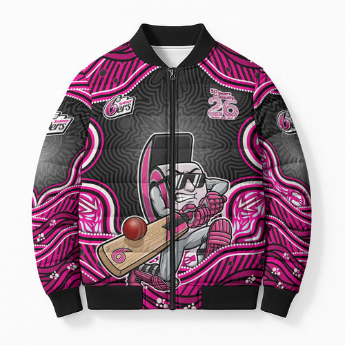Sydney Sixers NAIDOC Week 2026 Bomber Puffer Jacket Aboriginal Indigenous - 50 Years of Deadly