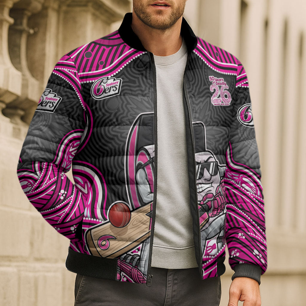 Sydney Sixers NAIDOC Week 2026 Bomber Puffer Jacket Aboriginal Indigenous - 50 Years of Deadly