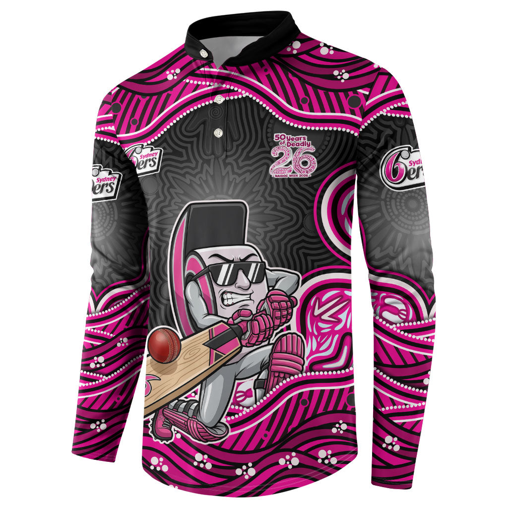 Sydney Sixers NAIDOC Week 2026 Button Sweatshirt Aboriginal Indigenous - 50 Years of Deadly