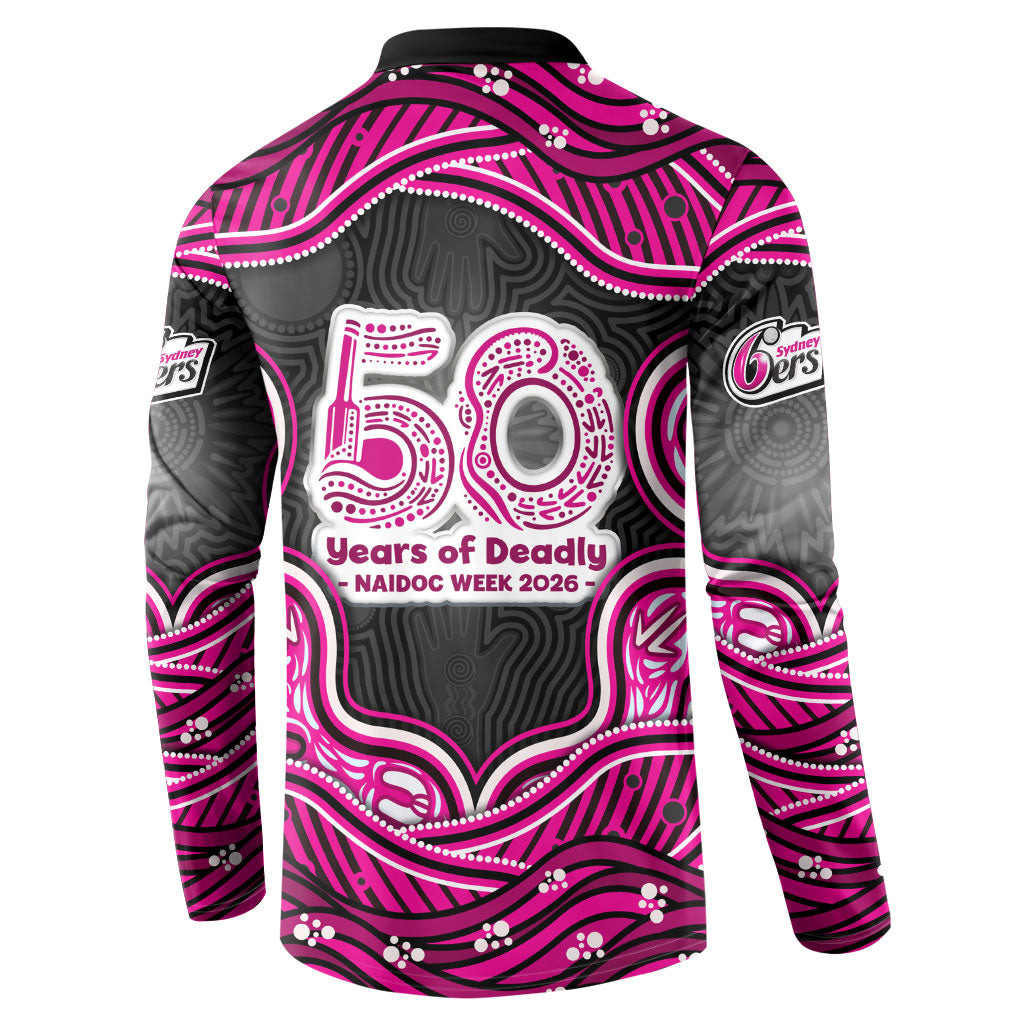 Sydney Sixers NAIDOC Week 2026 Button Sweatshirt Aboriginal Indigenous - 50 Years of Deadly